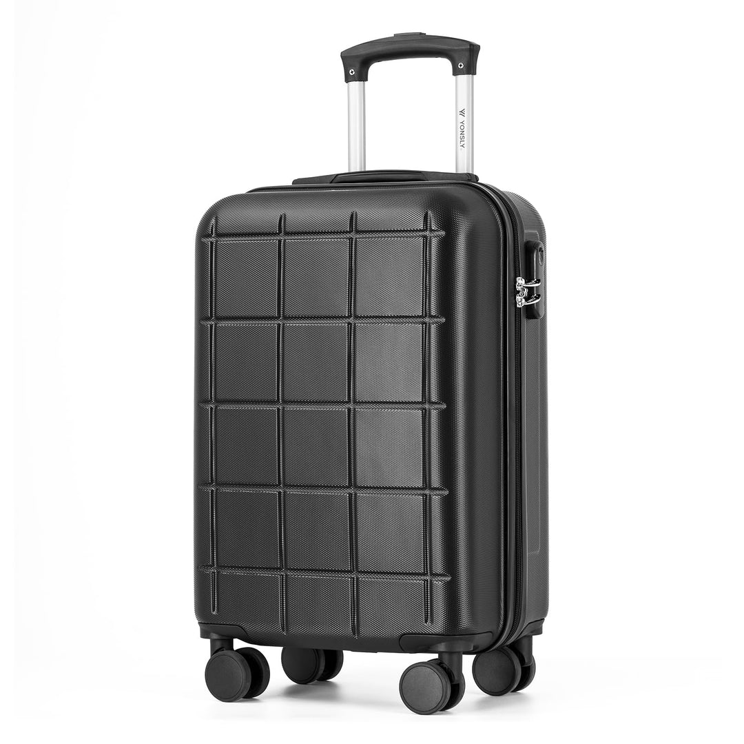 Koffer Suitcase, Kabinenkoffer, Trolley Reisekoffer, Rollkoffer Handgepäck mit Zahlenschloss, 4 Roll