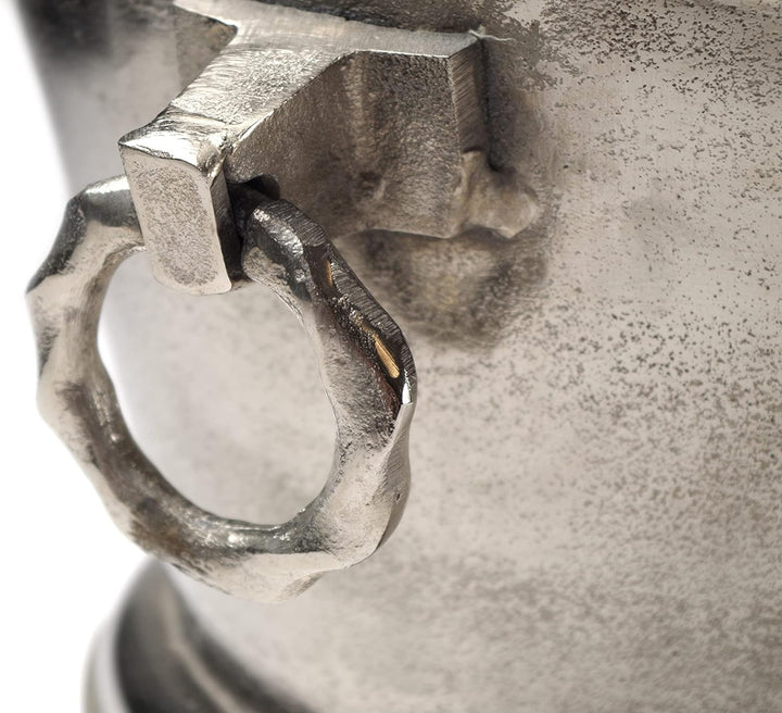 Kobolo Champagnerkühler Weinkühler Flaschenhalter - Lily - aus Metall - Silber