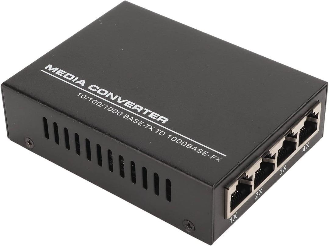 Gigabit-Ethernet-Medienkonverter, SFP-Glasfaser-auf-RJ45-Ethernet-Adapter, 1000Base auf 10/100/1000B