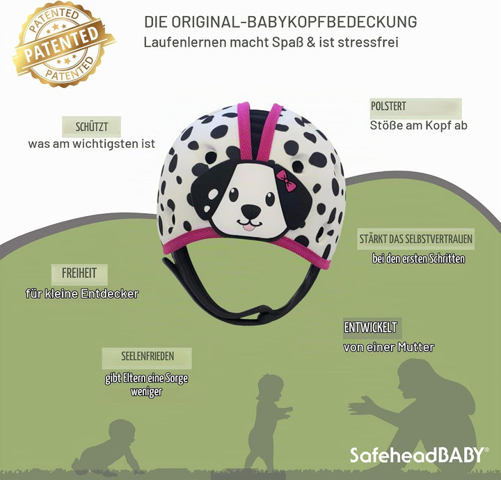 SafeheadBABY Award-Winning Soft Infant Head Protector for Crawling and Walking Expandable Lightweigh