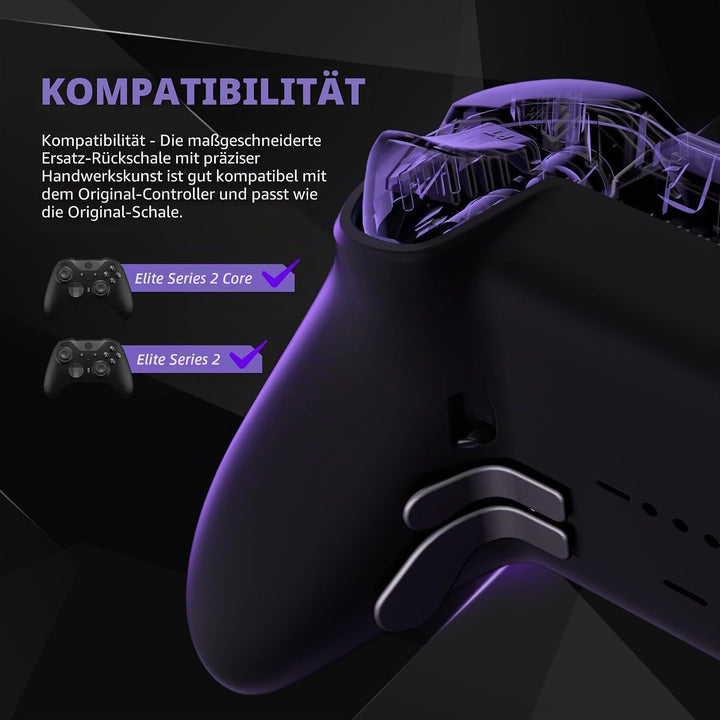 eXtremeRate Rückgehäuse Case für Xbox Elite Series 2 Controller, DIY-Ersatz Back Shell Cover Rücksei