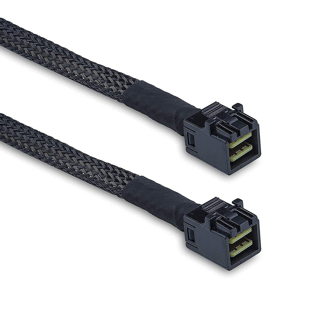 SFF-8643 to SFF-8643 12G Internal Mini SAS HD Cable, with Sideband, Compatible with RAID or PCI Expr