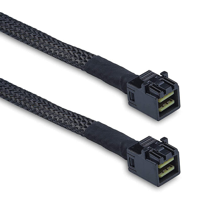 SFF-8643 to SFF-8643 12G Internal Mini SAS HD Cable, with Sideband, Compatible with RAID or PCI Expr