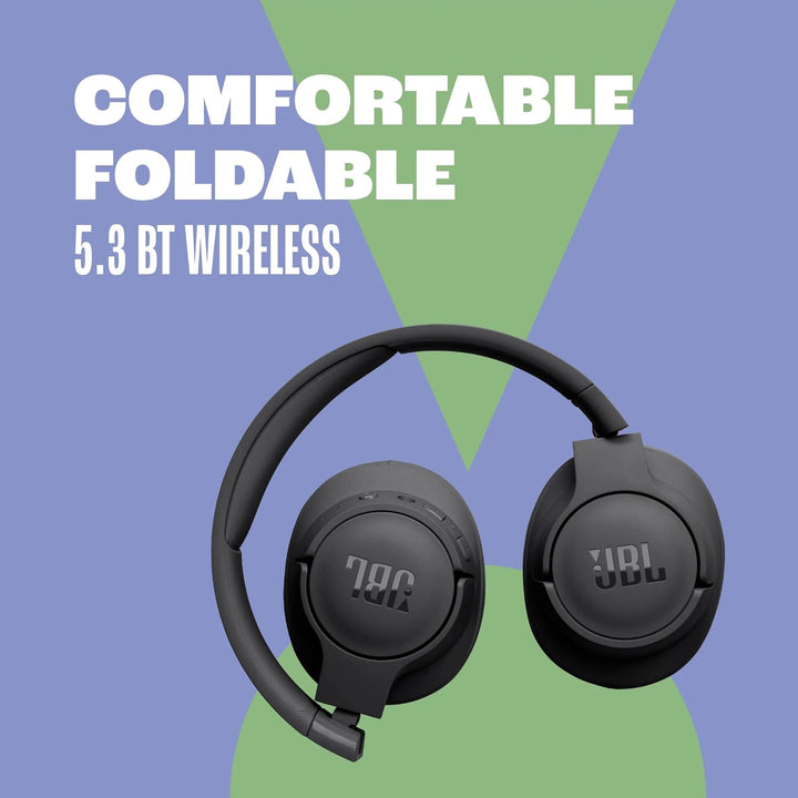 JBL Tune 720 BT Wireless Over-Ear-Kopfhörer – Mit JBL Pure Bass Sound, Bluetooth und leichtem, faltb