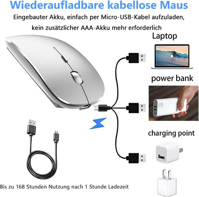 LEAPEST Kabellose Bluetooth Maus für MacBook Pro/Air/Mac/iPad/Laptop/Desktop/Mac/PC/Computer/Telefon