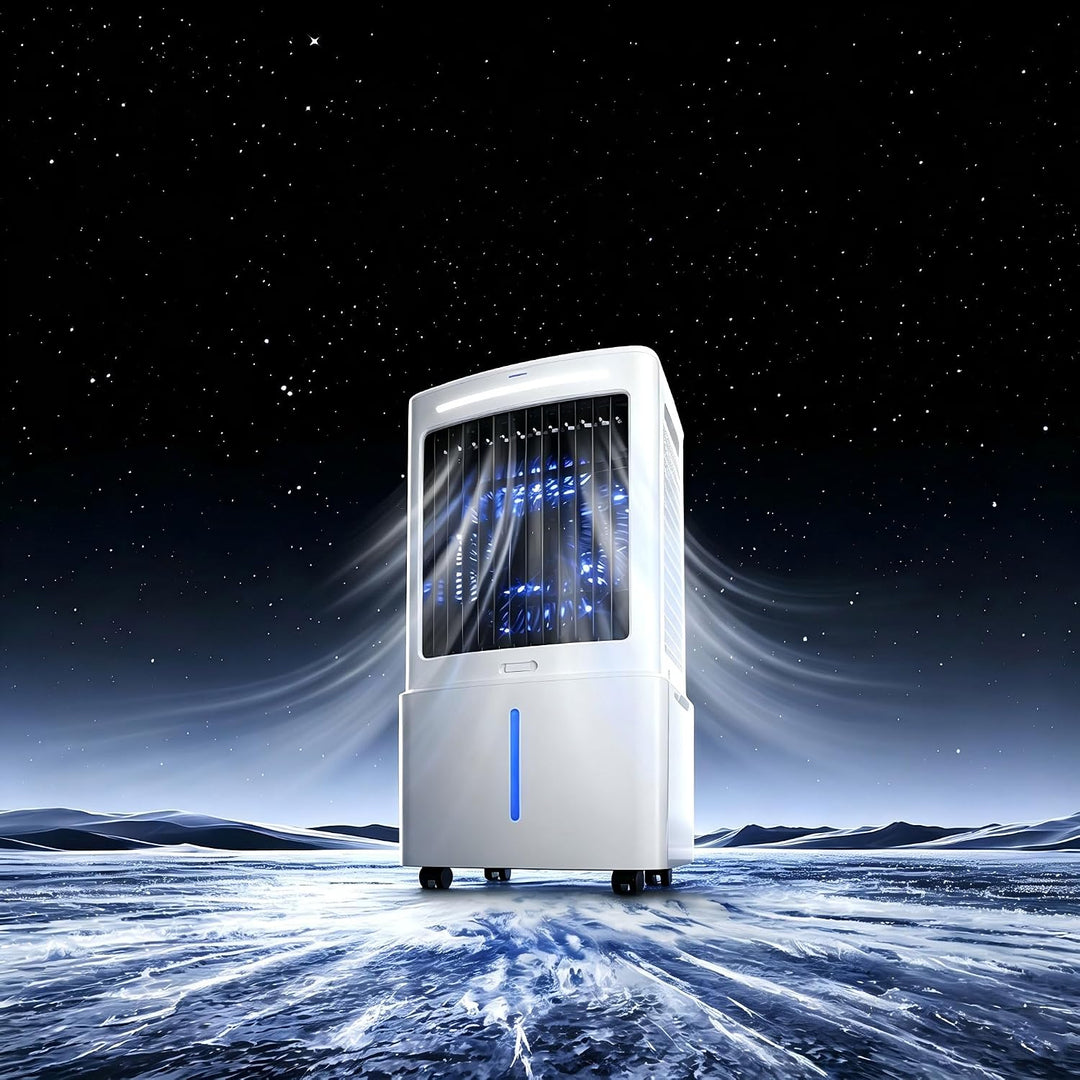 Klimaanlage Mobil 25L ohne Abluftschlauch | 6,8 m Reichweite des Luftstroms