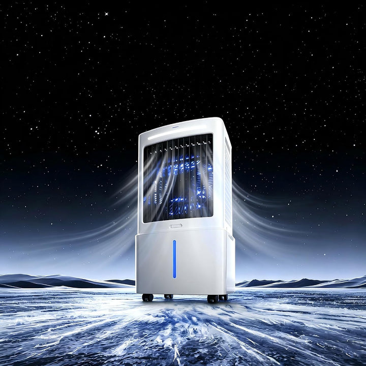 Klimaanlage Mobil 25L ohne Abluftschlauch | 6,8 m Reichweite des Luftstroms