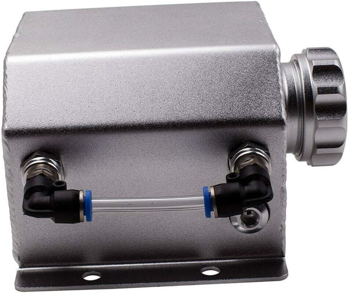 GCDN Universal 1L Aluminium Legierung Auto Kühler Kühlmittel Ausgleichsbehälter mit Ablassschraube 1