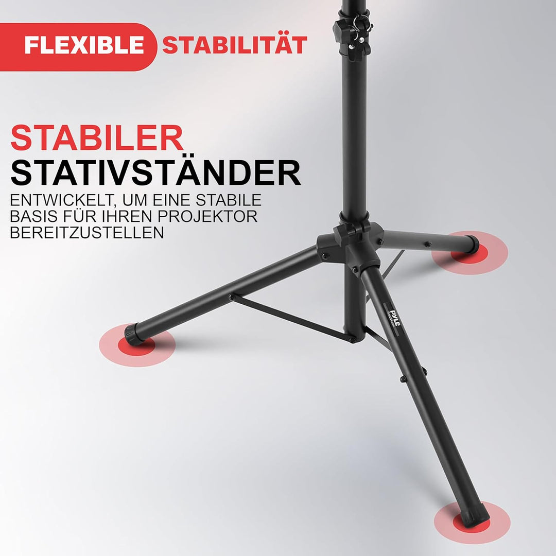 Pyle Laptop Ständer Beamer Stativ & Halterung, Projektor Ständer & Winkelverstellbares Dreibein-Stat