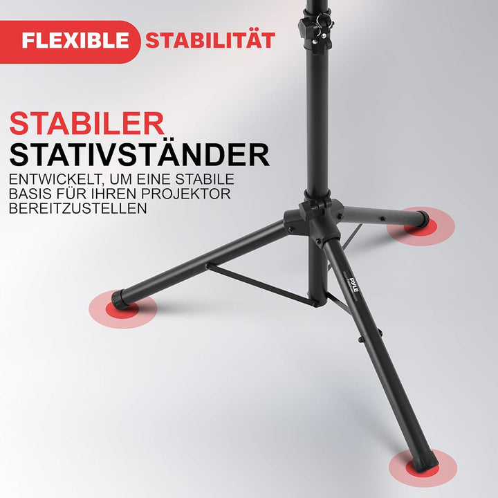 Pyle Laptop Ständer Beamer Stativ & Halterung, Projektor Ständer & Winkelverstellbares Dreibein-Stat