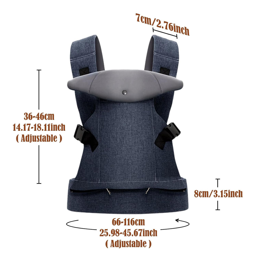 IULONEE Babytrage für Neugeborene Ergonomische Baby Carrier mit abnehmbarem Lätzchen Vorne nach hint