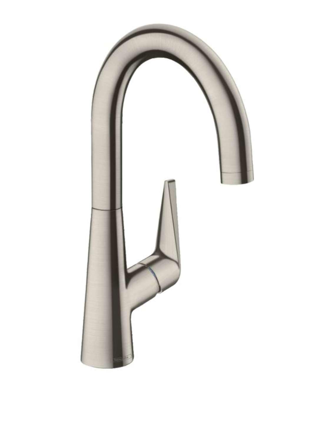 hansgrohe Talis S Einhebel-Küchenarmatur, Komfort-Höhe 220 mm, Edelstahl Finish Auslaufhöhe 220mm oh