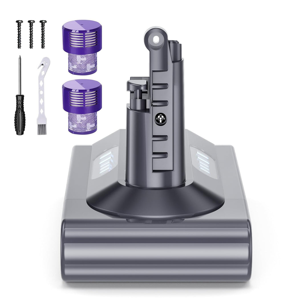 Akku für Dyson V10, Ersatzakku für Dyson V10 SV12 Staubsaugern(mit Zubehör) | Ersatz für Dyson V10 A