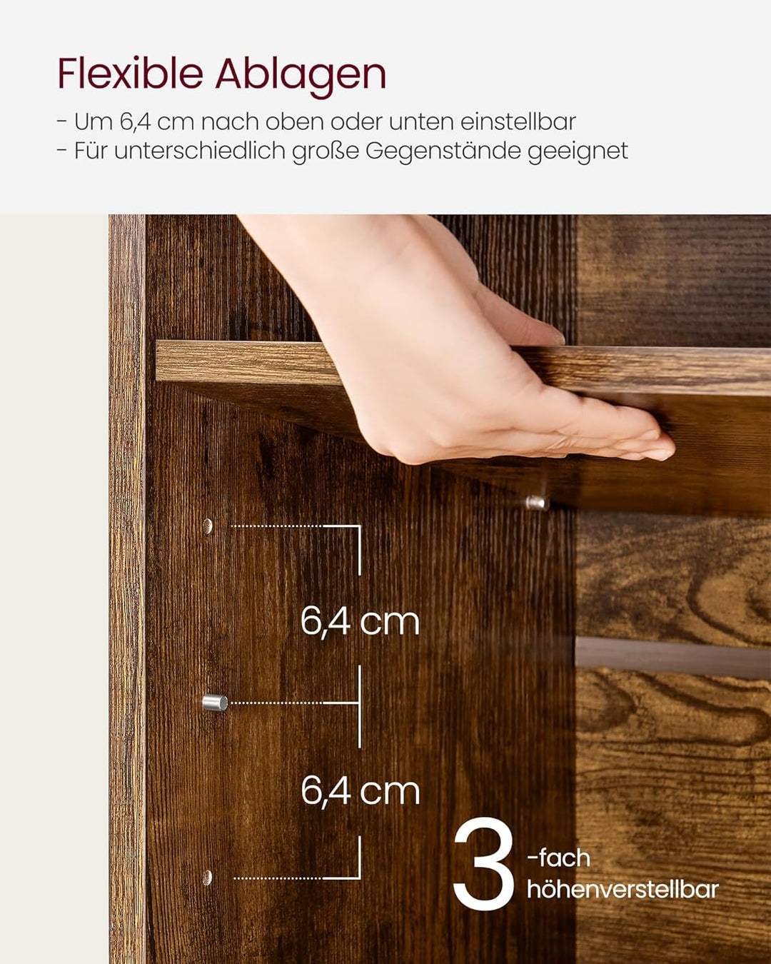 VASAGLE Schuhbank, Schuhregal mit Sitzfläche, Sitzbank mit Stauraum, Kissen, 6 Fächer, verstellbare