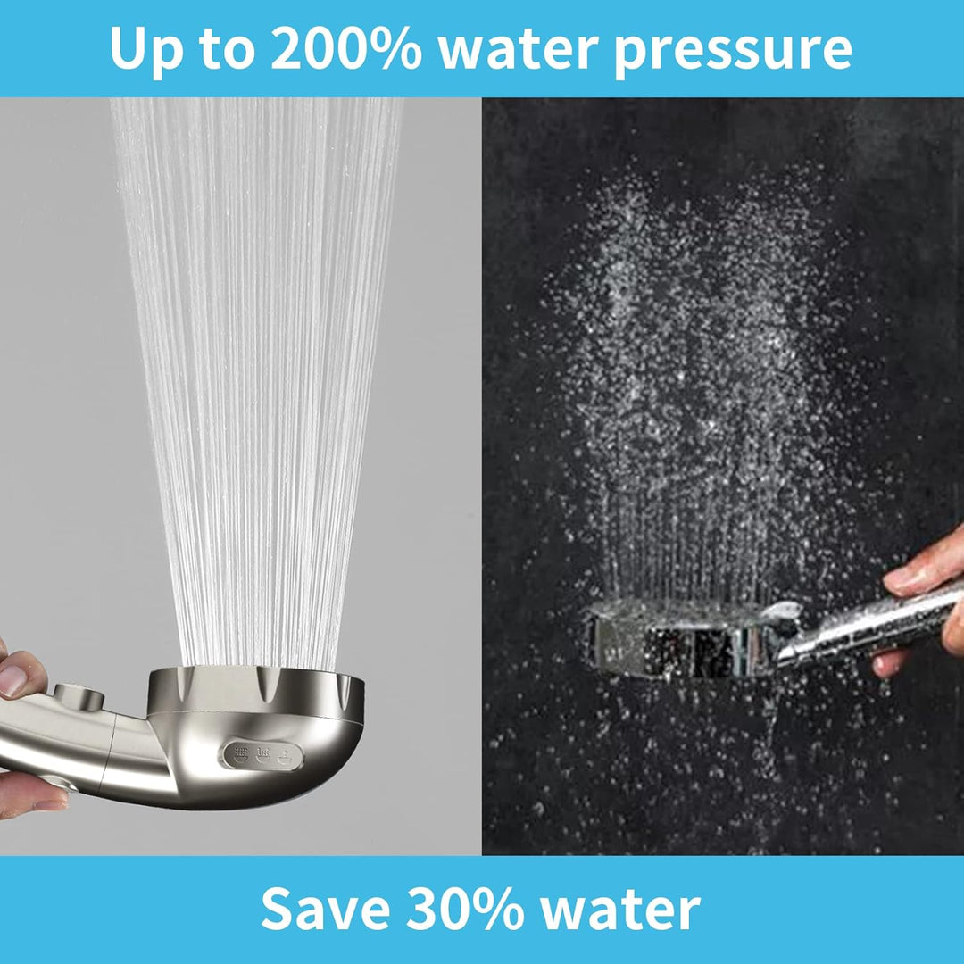 RV Duschbrause mit Schlauch und Halterung, ein Duschkopf wassersparend mit selbstjustierbarer Halter