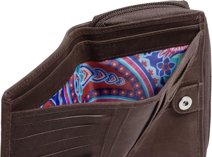 bruno banani Geldbörse Echt Leder Damen | Portemonnaie aus Rindleder, Brieftasche für Herren, Geldbe