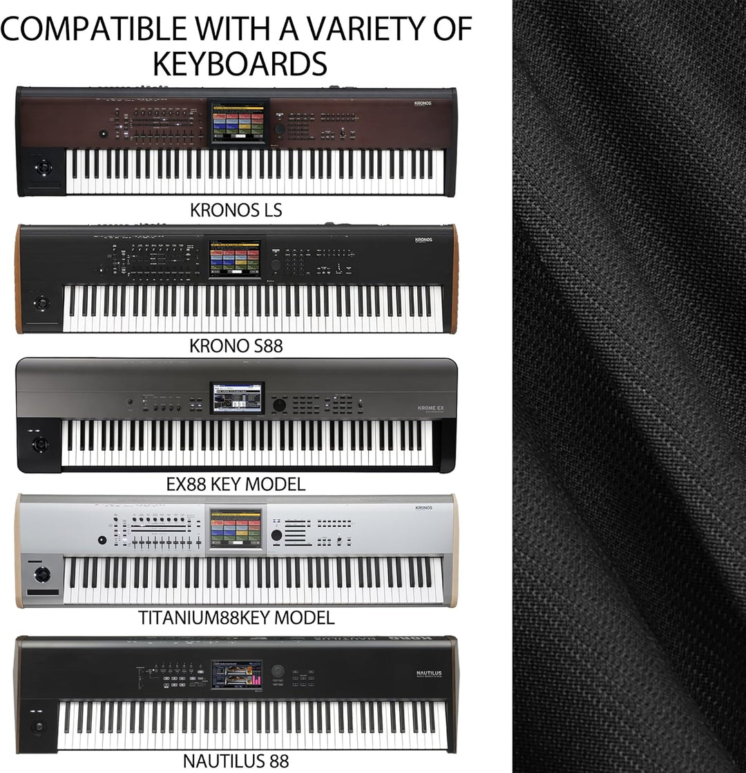 Staubschutz für Klaviertastaturen mit 88 Tasten, kompatibel mit KRONOS 3 88Keys, Roland FA-08, JUNO-