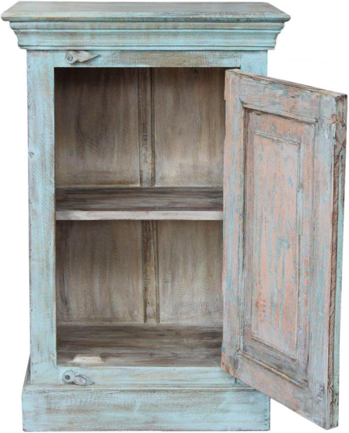 GURU SHOP Vintage Beistellschrank, Kommode, Nachttischschrank, Flurschrank - Modell 60, 79x52x36 cm