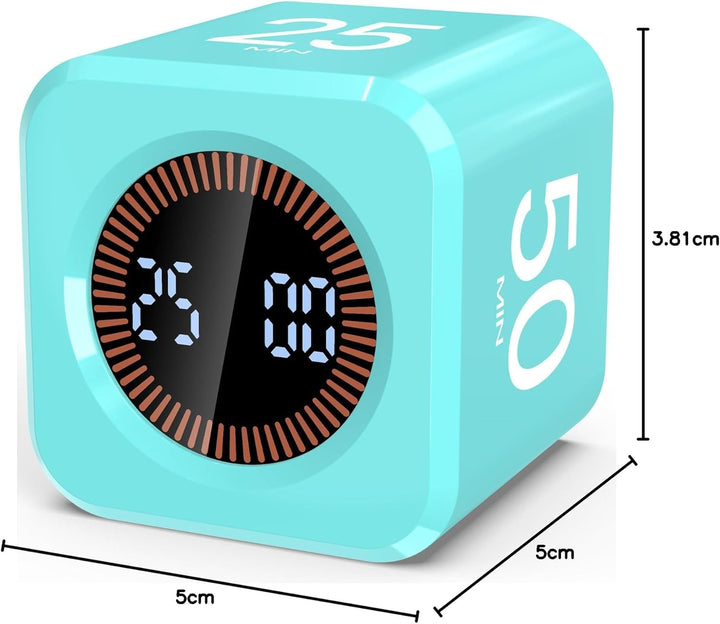 Pomodoro Timer-Würfel, visuelle Produktivität, Flip-Timer für Kinder, Klassenzimmer, Schreibtisch, 5