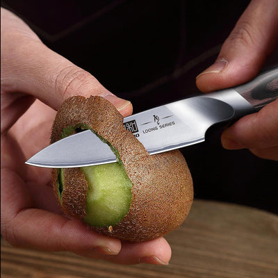 HOSHANHO 10cm Schälmesser, Profi Obstmesser und Gemüsemesser, Küchenmesser Klein Hochwertigem Edelst