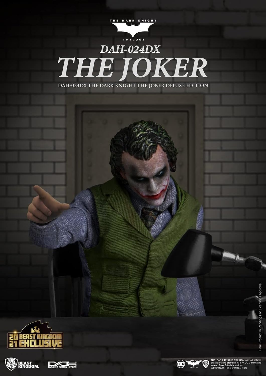 Beast Kingdom DAH-024DX The Dark Knight Joker Deluxe Version, DAH-049