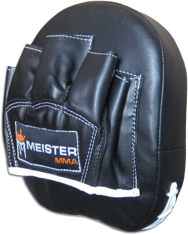 Meister MMA Lederhandschuhe Fokushandschuhe für MMA & Boxen 1 Paar – Schwarz