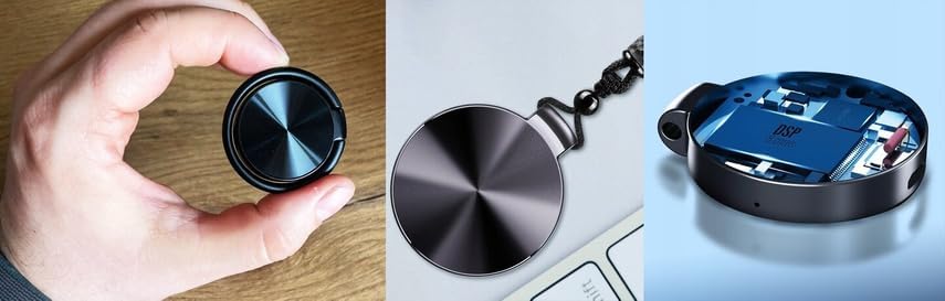 Mini Diktiergerät S30 | 16GB Aufnahmegerät mit Mikrofon & Sprachaktivierung | USB Audio Recorder mit