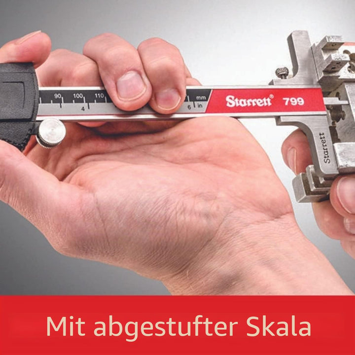 Starrett 798A-6/150 Digitaler Messschieber, Edelstahl, batteriebetrieben, Zoll/metrisch, 0-6" Bereic