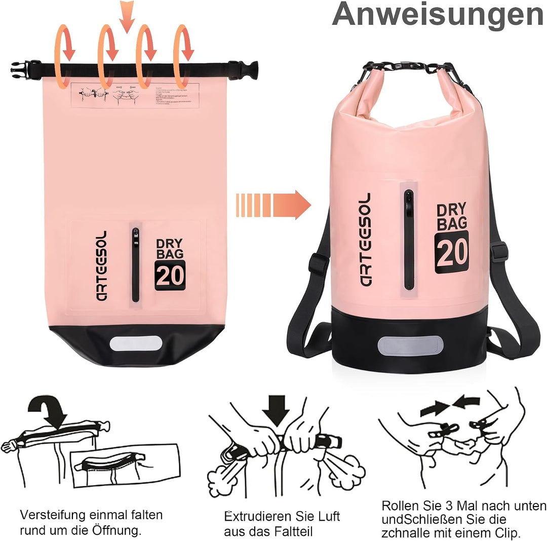 Blackace arteesol Dry Bag - 5L 10L 20L 30L Waterproof trockener Beutel/Sack wasserdichte Tasche mit