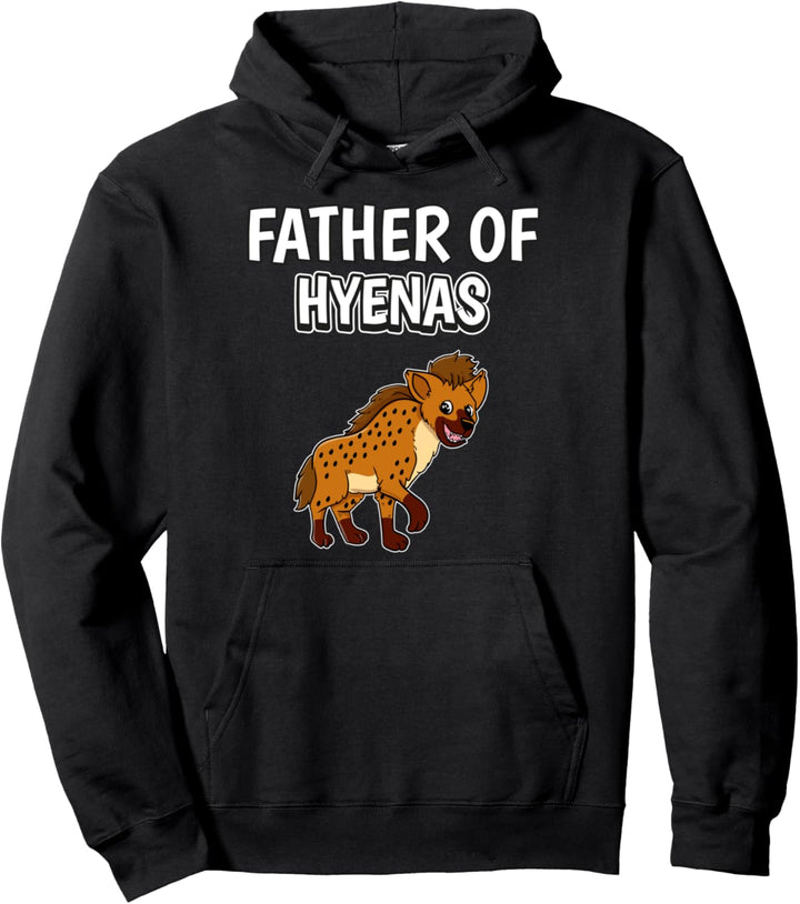 Herren Jungen Father Of Hyenas Papa Vatertag Hyäne Pullover Hoodie