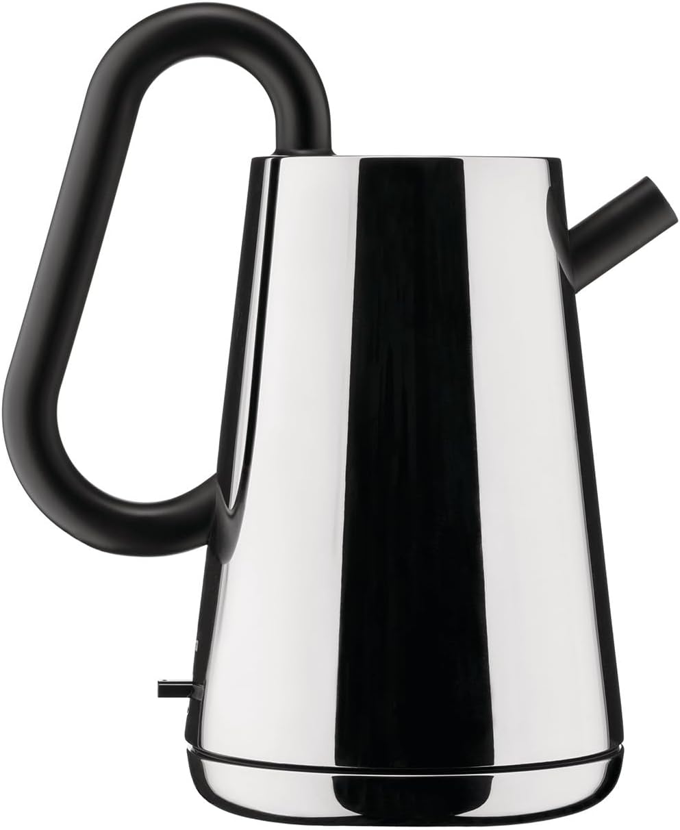 Alessi Toru NE01 B – Design-Wasserkocher, aus Edelstahl 18-10 und Thermoplastischem Harz, Europäisch