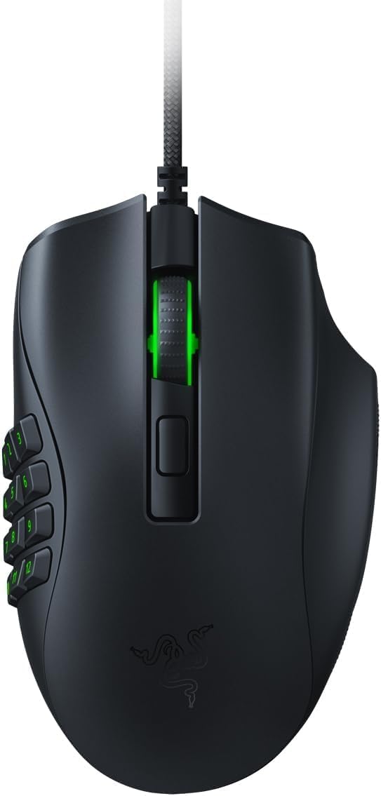 Razer Naga X - Kabelgebundene Gaming Maus mit 16 programmierbaren Tasten für PC/Mac (Optische Maus S