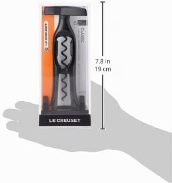 Le Creuset, 599930134 Korkenzieher, Entfernung von Weinkorken, Schwarz, Polycarbonat, TM110, 5999301