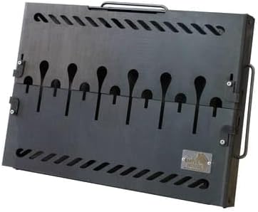 Grill Mangal Schaschlikgrill Campinggrill Tragbargrill (6 Spiesse), 6 Spieße