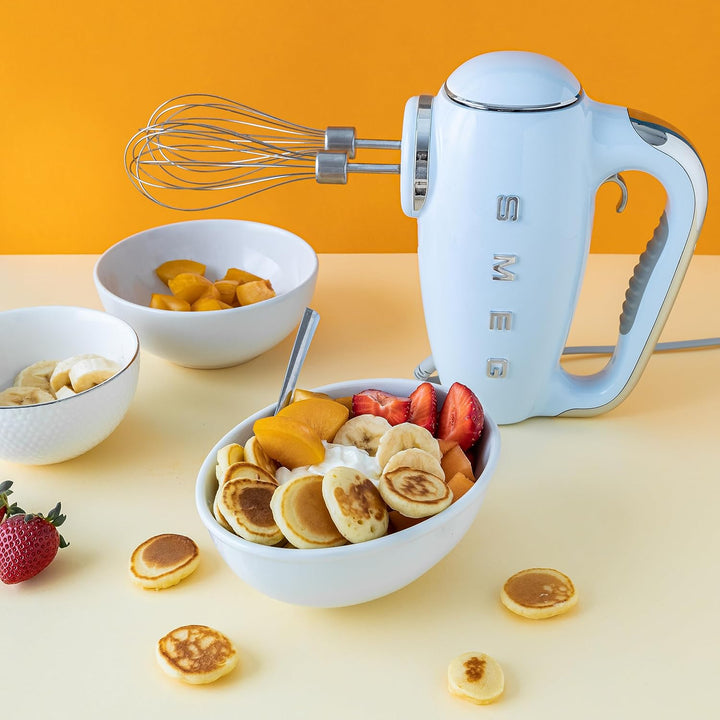 SMEG, HMF01PBEU Electric Mixer, 9 -Geschwindigkeitsniveaus, Turbofunktion, glattes Start -Start -up