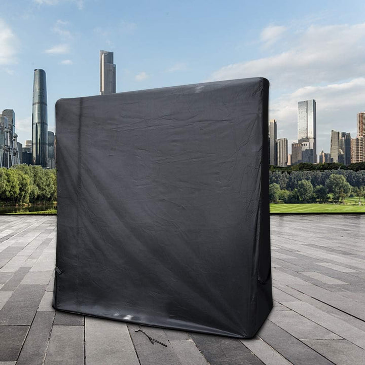 Gurkkst Premium Tischtennisabdeckung Wasserdichte Tischtennisplatte für Outdoor und Indoor Schwarz (