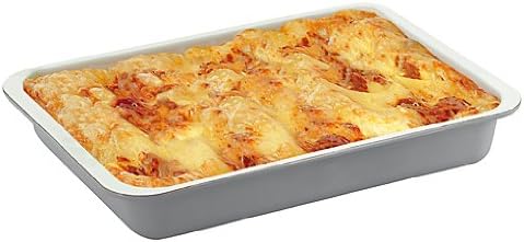 Zenker 7248 Grill- und Ofenform Emaille (40 x5,5x29cm)SPECIALCOOKING,rechteckigeBackformmitEmaille-V