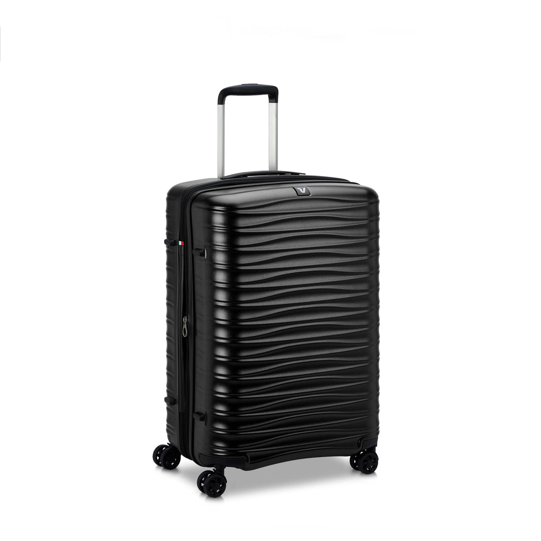 RONCATO Wave - 4-Rollen-Trolley M 65 cm erw. nero Schwarz, Schwarz