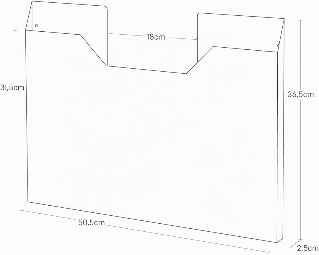 Yamazaki Tower Tischunterlagen-Aufbewahrung L, schwarz One Size Schwarz, One Size Schwarz