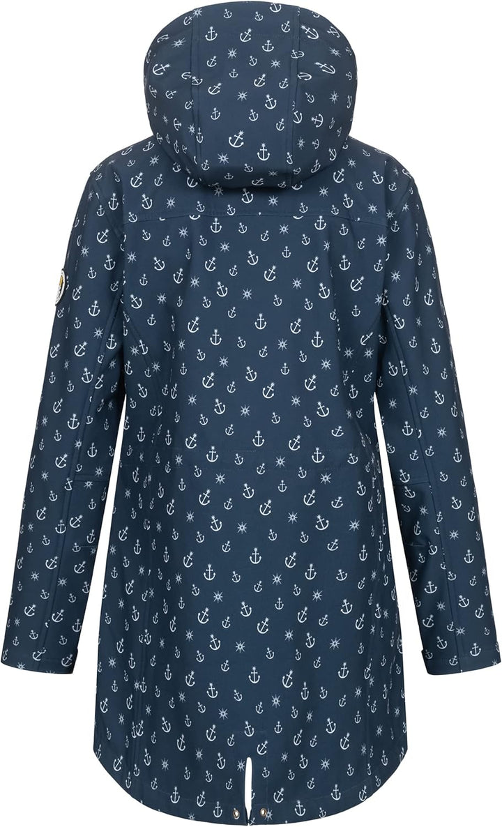 Ankerglut Damen #Ankerglutschein Women Softshelljacke 34 Navy, 34 Navy
