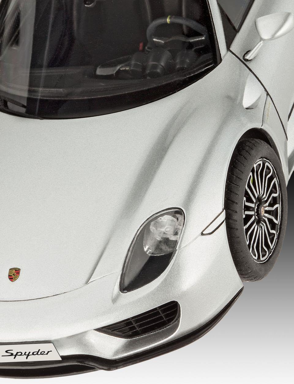 Revell Modellbausatz Auto 1:24 - Porsche 918 Spyder im Massstab 1:24, Level 4, originalgetreue Nachb