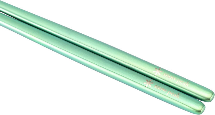 Snow Peak SCT-115-GR Chopsticks, Titanium, Green, Green