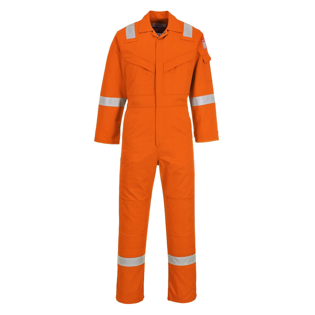 Portwest FR21 Leichter Anti-Statik Flammenresistenter Overall Orange 3XL, Orange 3XL