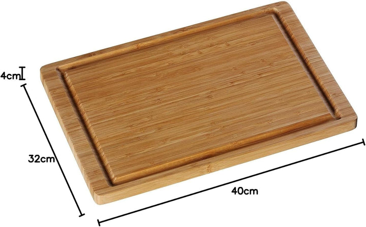 WMF Schneidebrett XL 40 x 32 x 4 cm, Holz & Schneidebrett Bambus natur, 38 x 25 x 1,9 cm, Bambus Bre