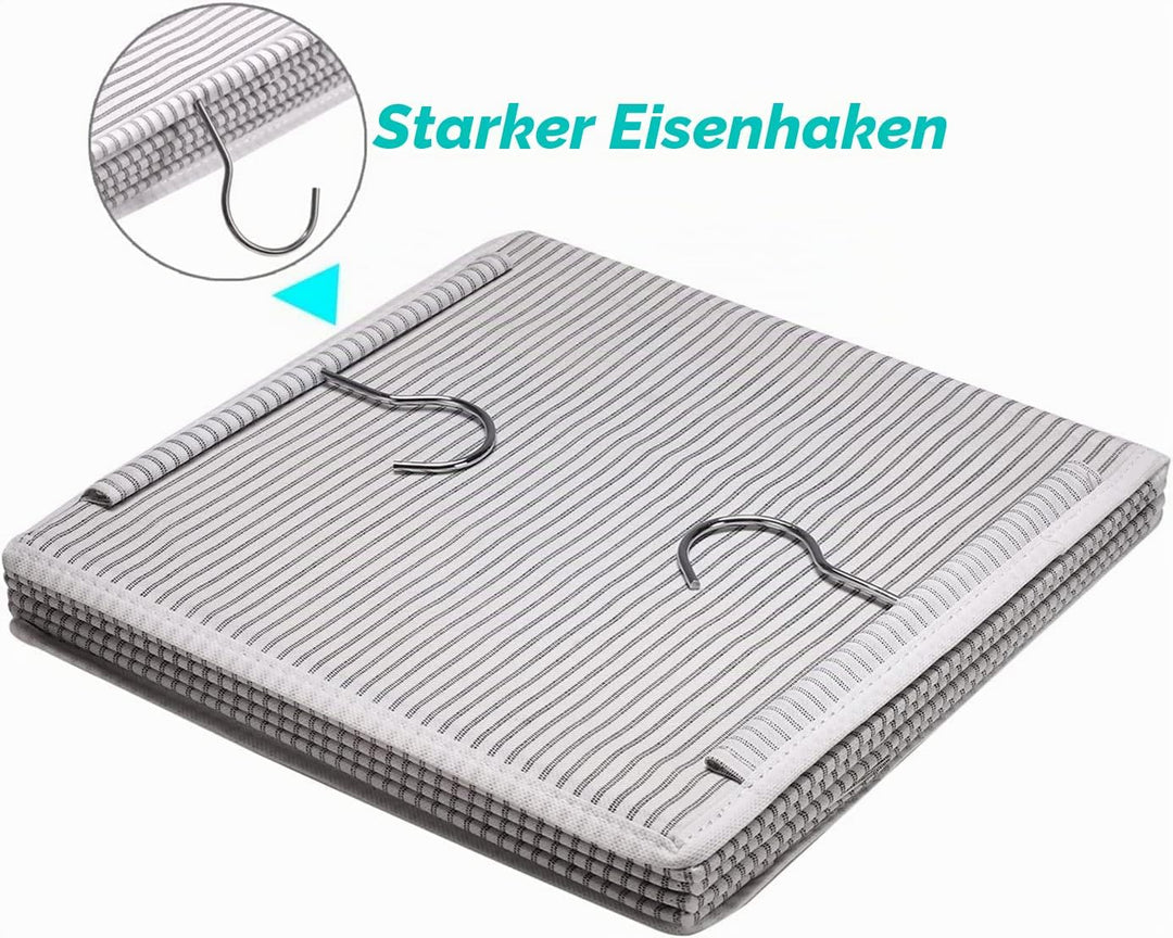 BrilliantJo 2er Set Hängeregal Kleiderschrank Organizer Stoff, 5 Fächer hochwertige Hängeaufbewahrun