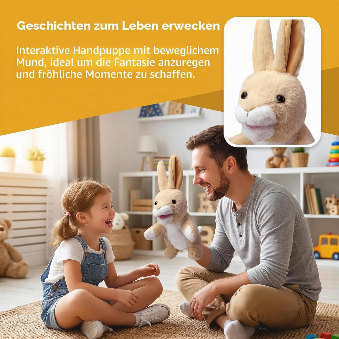 2026 Tierhandpuppen für Kinder,Kleinkind enthält Wolf,Tiger,Löwe,AFFE und bewegliche offene Münder,p