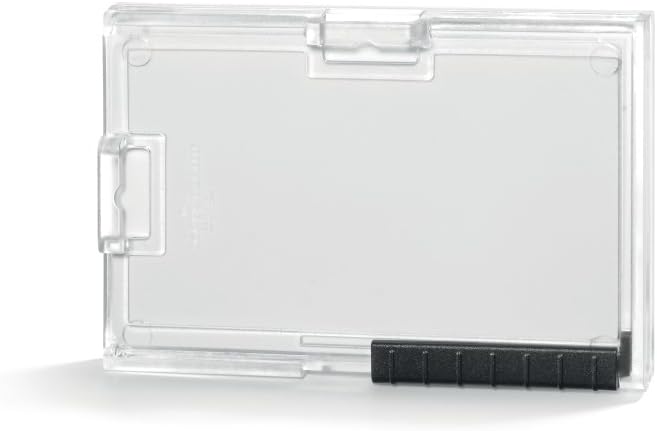Durable Kartenhalter Pushbox Trio, 10 Stück, transparent, 892019 Für 3 Karten ohne Befestigung, Für