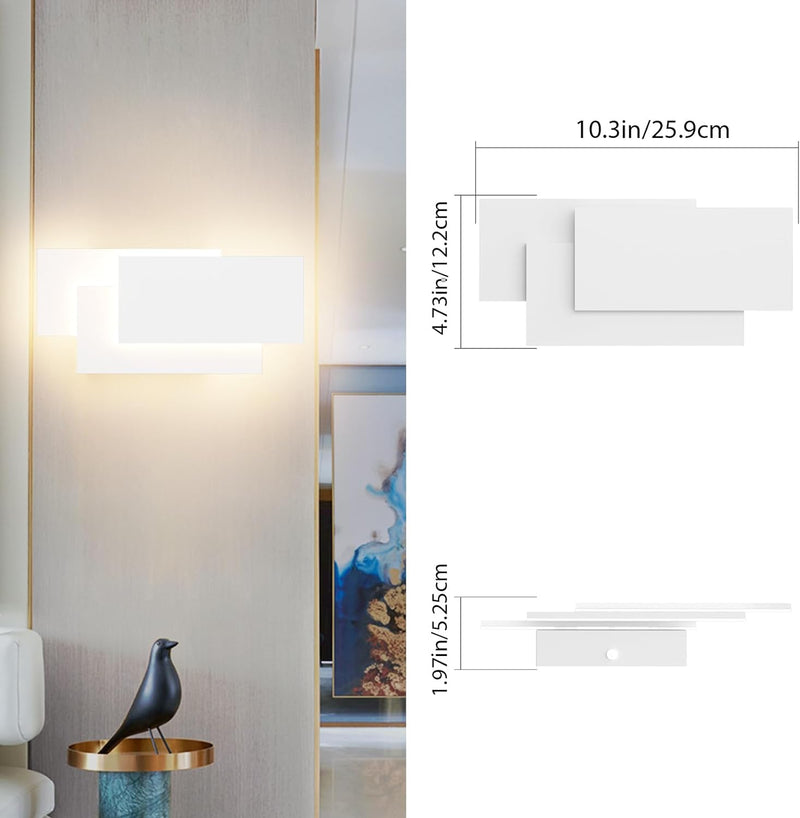 K-Bright LED Wandleuchten Innen,24W,IP20 Mordern Wandlampe LED Wandbeleuchtung für Wohnzimmer Schlaf