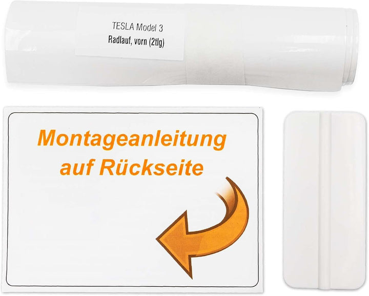 Steinschlag Schutzfolie Tesla Model 3 2019-2025 - Schweller - Lackschutzfolie selbstklebend und tran