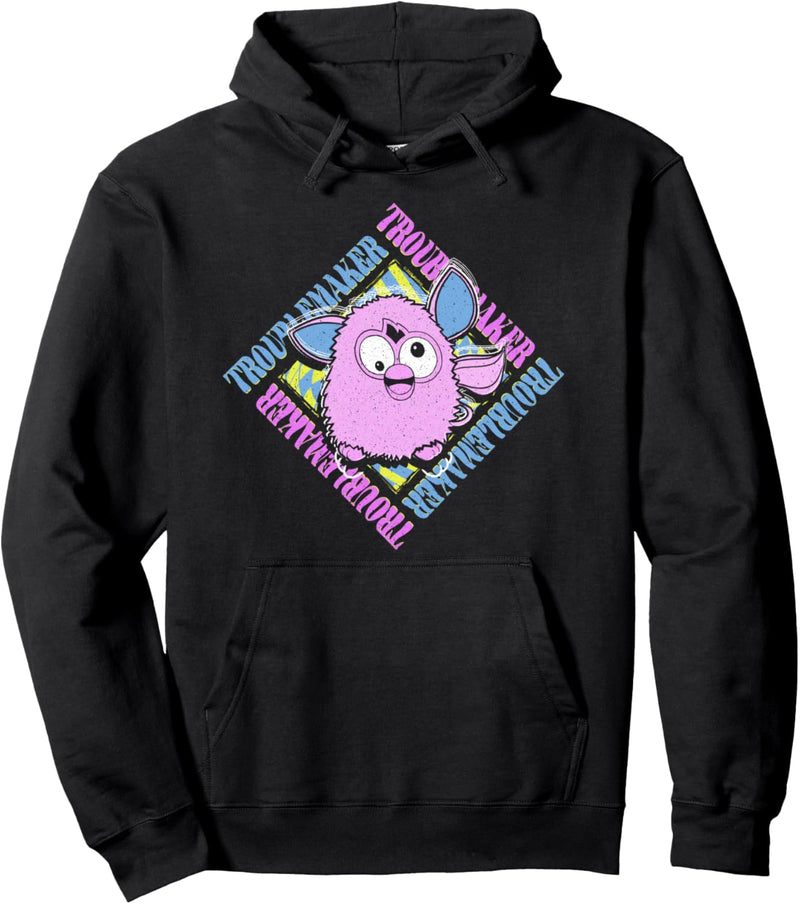 Furby Troublemaker Retro Box Up Portrait Pullover Hoodie